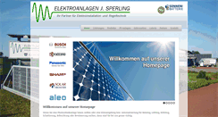 Desktop Screenshot of elektroanlagen-sperling.de